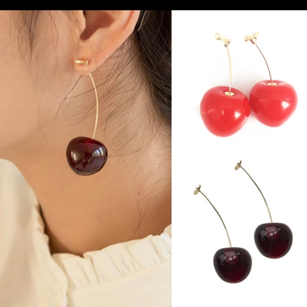 🍒NEW "MON CHE'RI"CHERRY EARRINGS